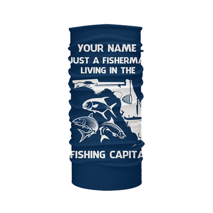 Fisherman living in the Fishing Capital UV protection custom name fishing shirts A32