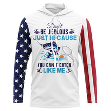 Load image into Gallery viewer, Don't be jealous American flag UV protection fishing jersey for fisherman A42