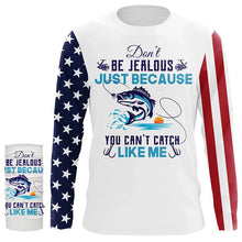 Load image into Gallery viewer, Don't be jealous American flag UV protection fishing jersey for fisherman A42