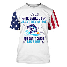 Load image into Gallery viewer, Don't be jealous American flag UV protection fishing jersey for fisherman A42