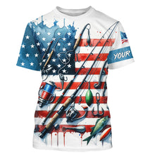 Load image into Gallery viewer, American Flag UV Protection Fishing Shirt Fishing Jersey For Fisherman A52