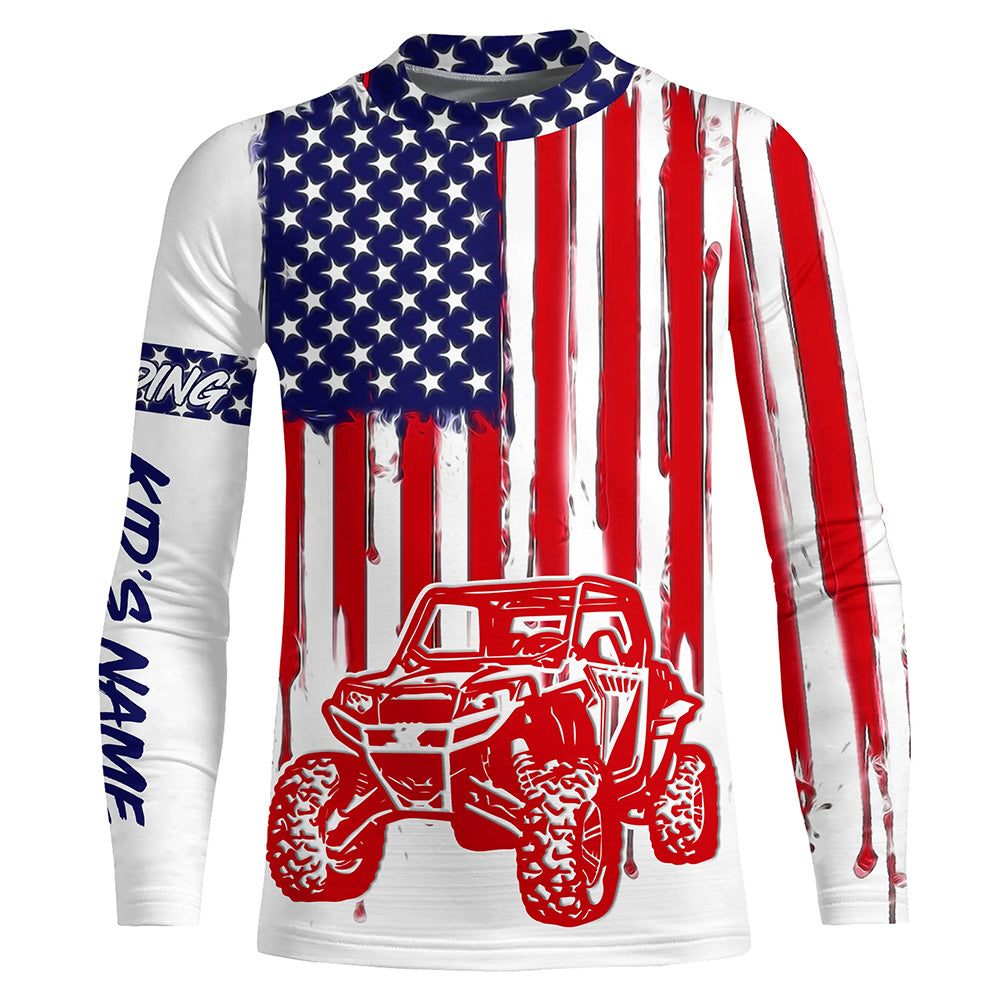 American flag UTV motocross off-road UV protection jersey A22
