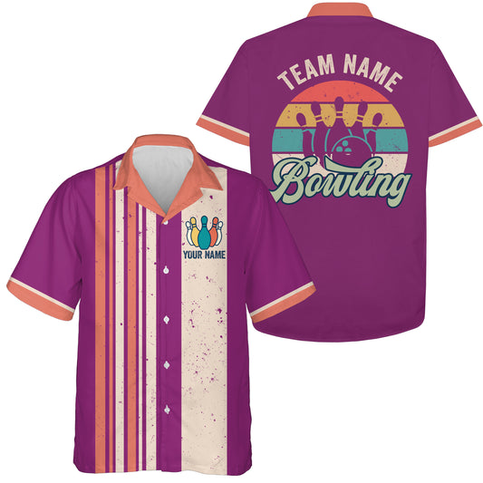 Custom Retro Bowling Shirts For Men And Women, Custom Bowling Team Shirts A73