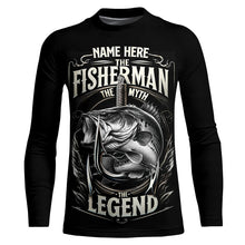 Load image into Gallery viewer, The Fisherman, The Myth, The Legend - Bass Fishing UV Protection Performance Shirt A65