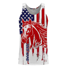 Load image into Gallery viewer, American Flag Patriotic Horse Shirt - A12