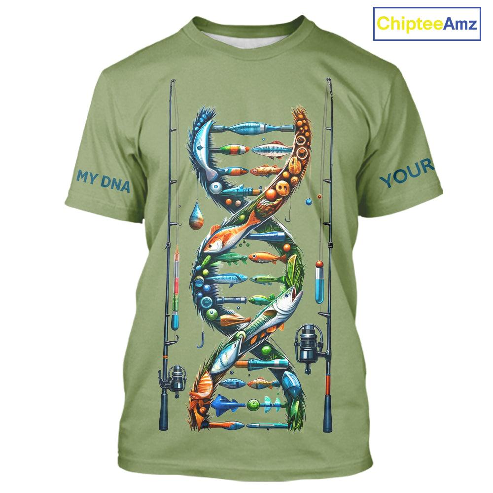 Fishing - It's in my DNA - UV protection fishing shirt for fisherman A72