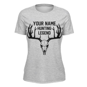 Deer Hunting Legend Personalized Custom Name Deer Skull Hunting Shirt For Hunters A46