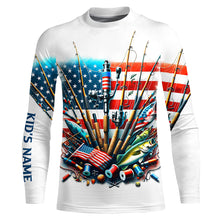 Load image into Gallery viewer, American Flag UV Protection Fishing Shirt For Fisherman Fishing Jersey A51