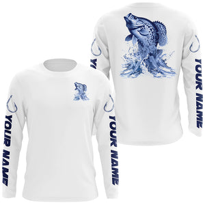 Personalized Crappie Long Sleeve Performance Fishing Shirts, Crappie Fishing Jersey IPHW6413