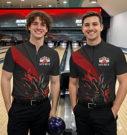 Multi Colors And Styles Custom Name Fire Flame Bowling Team Shirts For Men, Women And Kids IPHW6185