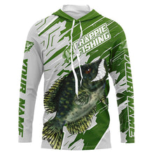 Load image into Gallery viewer, Angry Crappie Custom Long Sleeve Tournament Fishing Shirts, Crappie Fishing Jerseys IPHW6200