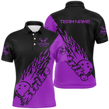 Load image into Gallery viewer, Custom Bowling Shirts For Men, Bowling Team Shirts Bowling Strike | Purple IPHW5174