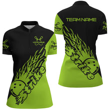 Load image into Gallery viewer, Custom Bowling Shirts For Women, Bowling Team Shirts Bowling Strike | Green IPHW5175