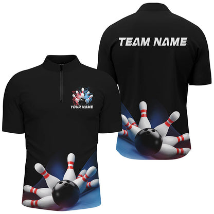 Custom Bowling Shirts For Men, Bowling Uniform Patriotic Bowling Team Shirt IPHW7370