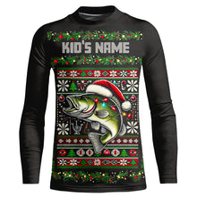 Load image into Gallery viewer, Custom Largemouth Bass Fishing Ugly Sweater Pattern Style All Over Shirts Christmas Fishing Shirt IPHW7904