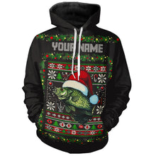 Load image into Gallery viewer, Custom Crappie Fishing Ugly Sweater Pattern Style All Over Shirts Christmas Fishing Shirt IPHW7905