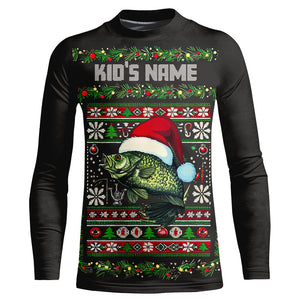 Custom Crappie Fishing Ugly Sweater Pattern Style All Over Shirts Christmas Fishing Shirt IPHW7905