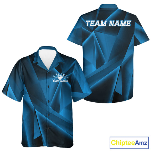 Blue and black sports jersey with 'Team Name' text on a white background