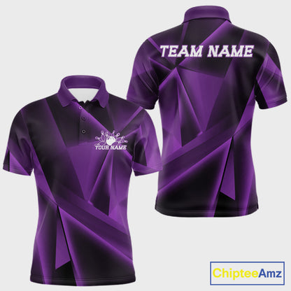 Purple and black sports jersey with 'TEAM NAME' and 'YOUR NAME' text on a white background.