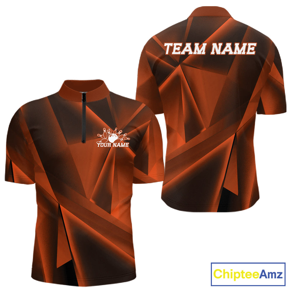 Orange and black sports jersey with 'Team Name' and 'Your Name' text on a white background.
