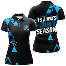 Load image into Gallery viewer, Women'S Pickleball Shirts With Custom Name Sayings "It'S Always Pickleball Season" | Blue IPHW6914