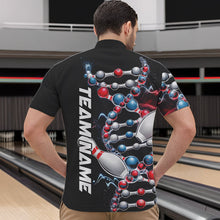 Load image into Gallery viewer, Bowling Is In My Dna Custom Bowling Quarter-Zip Shirts For Men, Bowling Team Bowling League Shirt IPHW8372