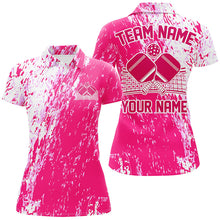 Load image into Gallery viewer, Custom Pink Pickleball Team Shirts Uniform, Women'S Pickleball Outfit Pickleball Apparel IPHW7448