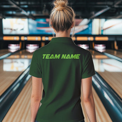 Funny Leprechaun And Beer Custom St Patricks Day Womens Bowling Polo Shirt, Irish Bowling IPHW8382