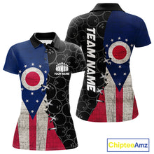 Load image into Gallery viewer, Ohio Flag Custom Bowling Team Shirts For Women, Patriotic Bowling League Shirt IPHW10720