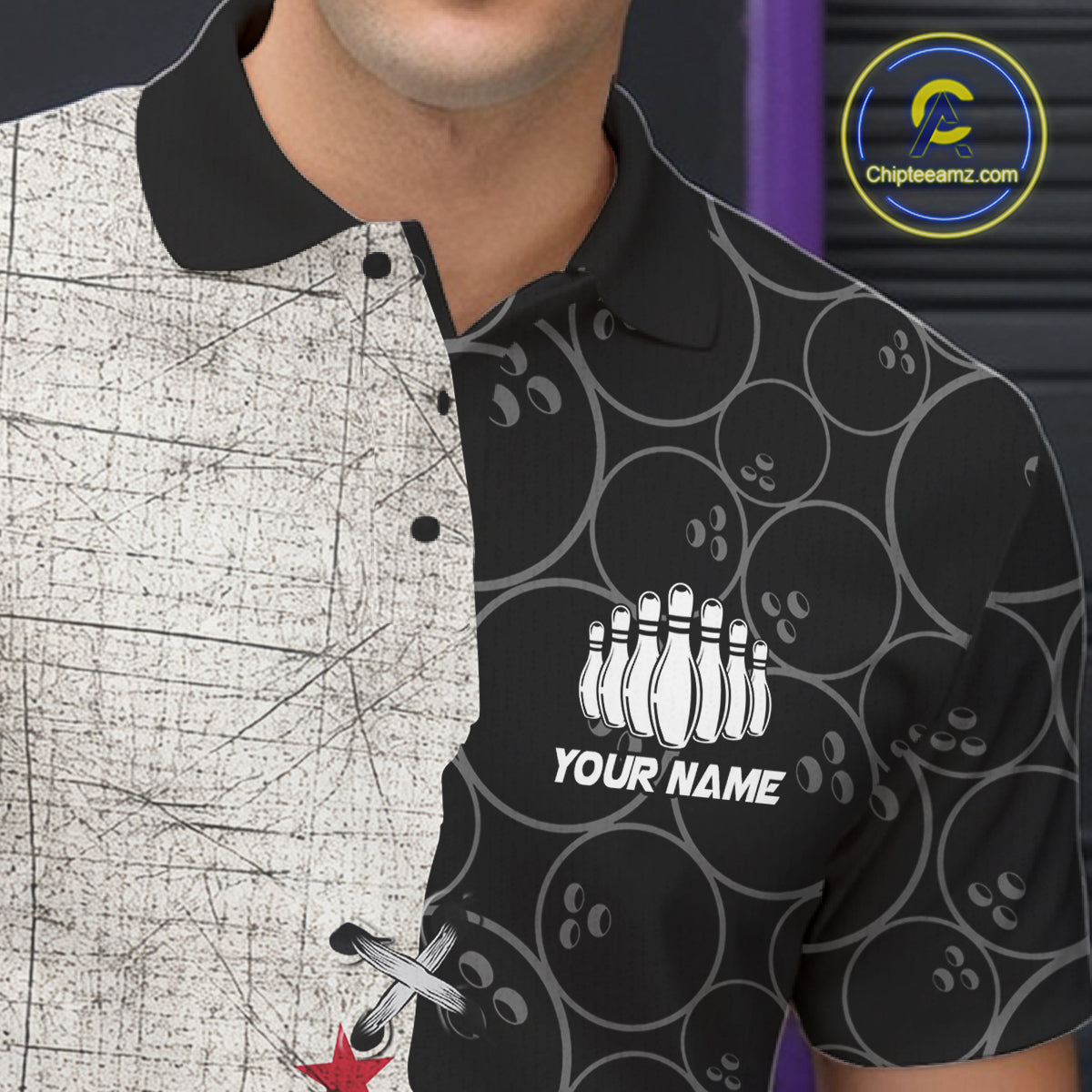 California Flag Custom Bowling Team Shirts For Men, Patriotic Bowling League Shirt IPHW10721