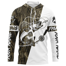 Load image into Gallery viewer, Walleye Fishing Grass Camo Custom Long Sleeve Fishing Shirts, Walleye Tournament Fishing Jerseys IPHW6060