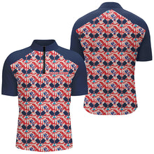 Load image into Gallery viewer, Custom American Flag Pickleball Polo Shirts For Men, Patriotic Pickleball Jerseys For Team IPHW6939