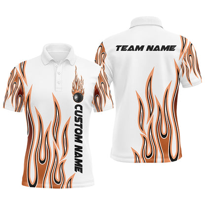 Personalized Flame Bowling Shirts For Men And Women, Bowling Ball Custom Bowling Team Shirt IPHW4984