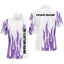 Load image into Gallery viewer, Personalized Flame Bowling Shirts For Men And Women, Bowling Ball Custom Bowling Team Shirt IPHW4986