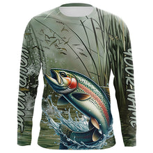 Load image into Gallery viewer, Rainbow Trout Fishing Custom 3D All Over Printed Long Sleeve Shirts, Trout Fisherman Jerseys IPHW6635