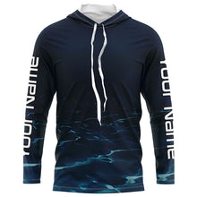 Load image into Gallery viewer, Underwater Background Long Sleeve Uv Protection Fishing Shirts, Personalized Fishing Jersey IPHW7191