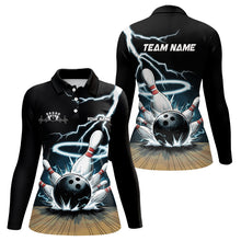 Load image into Gallery viewer, Custom Lightning Bowling Team Shirts For Women, Bowler Outfit Bowling Jersey IPHW7976