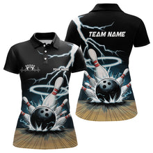 Load image into Gallery viewer, Custom Lightning Bowling Team Shirts For Women, Bowler Outfit Bowling Jersey IPHW7976