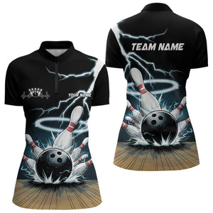 Custom Lightning Bowling Team Shirts For Women, Bowler Outfit Bowling Jersey IPHW7976