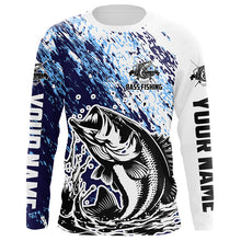 Load image into Gallery viewer, Custom Bass Fishing Jerseys, Largemouth Bass Tournament Long Sleeve Fishing Shirts IPHW5790