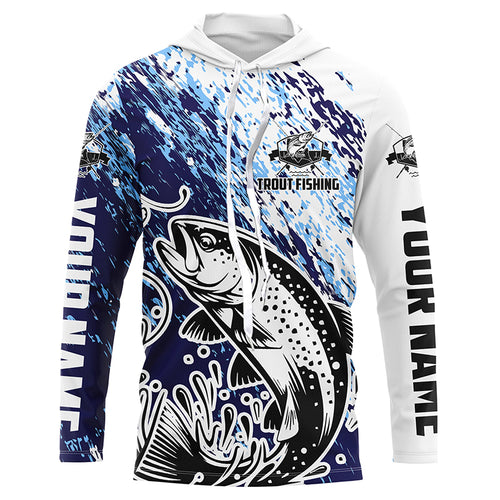 Custom Trout Fishing Jerseys, Trout Tournament Long Sleeve Fishing Shirts IPHW5791