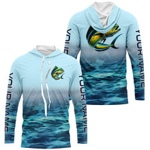 Load image into Gallery viewer, Mahi Mahi Fishing Custom Performance Fishing Gear Shirts, Mahi Mahi Long Sleeve Fishing Shirts IPHW6816