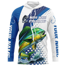 Load image into Gallery viewer, Mahi Mahi Fishing Custom Performance Fishing Gear Shirts, Mahi Mahi Long Sleeve Fishing Shirts IPHW6831