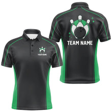 Load image into Gallery viewer, Custom Shamrock Green Classic Bowling Team Polo Shirt For Men, Bowling League Shirt IPHW9914