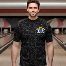 Load image into Gallery viewer, Custom Sunflower Bowling Quarter-Zip Shirts For Men, Sunflower Bowling Team Jerseys IPHW8436