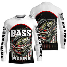 Load image into Gallery viewer, Custom Largemouth Bass Fishing Jerseys, Bass Long Sleeve Tournament Fishing Shirts For Men And Women IPHW5825