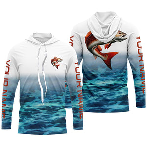 Personalized Redfish Fishing Jerseys, Redfish Puppy Drum Saltwater Tournament Fishing Shirts IPHW5700