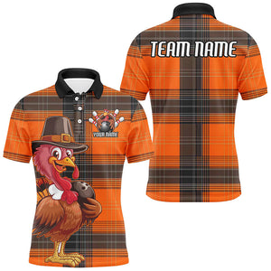 Custom Funny Turkey Bowling Shirts For Men, Thanksgiving Bowling Team Shirt Bowler Outfits IPHW7638