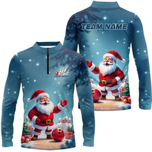 Load image into Gallery viewer, Funny Santa Bowling Custom Christmas Bowling Shirts For Men, Bowling Team Uniform Bowlers Outfits IPHW7847