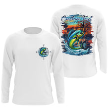 Load image into Gallery viewer, Custom Mahi Mahi Fishing Long Seeve Sport Fishing Shirts, Saltwater Performance Fishing Shirt IPHW7070